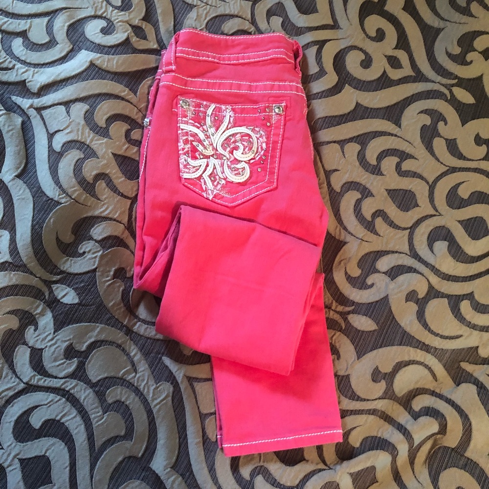 [Miss Me] Skinny Melon Pink Jeans EUC